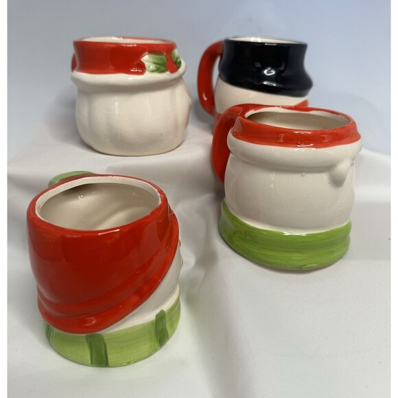 Royal Norfolk Christmas Mug Set Santa Polar Bear And 2 Snowmen Set Of 4 - Picture 8 of 11
